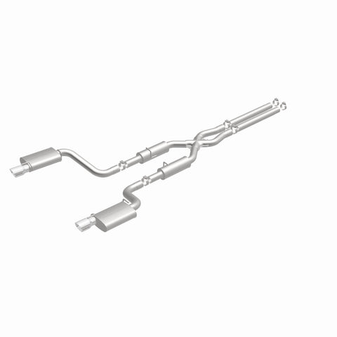 MagnaFlow 11-12 Dodge Charger SRT-8 Hemi Dual Split Rear Exit Stainless Cat-Back Performance Exhaust - 15494