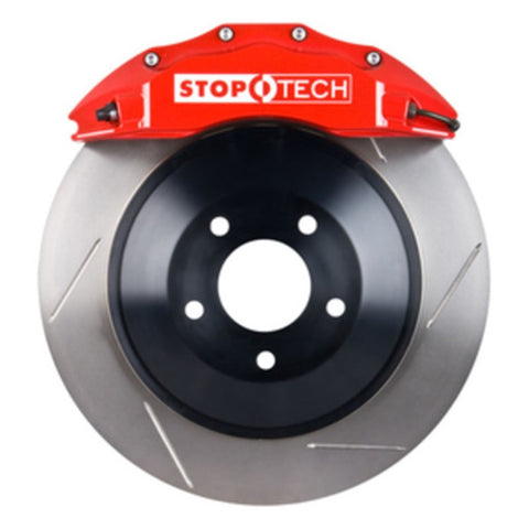 StopTech 08-13 Toyota Land Cruiser Front BBK w/ Red ST-65 Calipers Slotted 380x35mm Rotor - 82.874.6D00.71