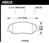 Hawk HPS Street Brake Pads - HB635F.645