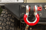 Rugged Ridge Red 7/8in D-Ring Isolator Kit - 11235.41