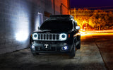 Oracle Jeep Renegade 15-20 LED Fog Halo Kit - ColorSHIFT - 1294-333