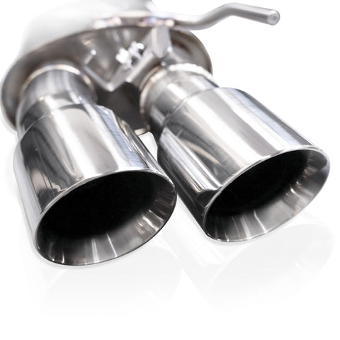 Stainless Works 2024 Mustang GT Catback Dual Tips Legend Sound H-Pipe Factory Connect Exhaust - M24QUADHFCL