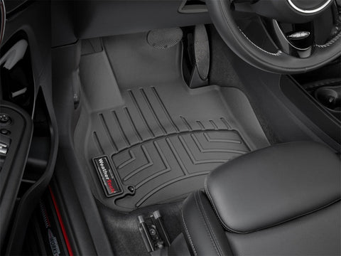 WeatherTech 2017+ Mini Countryman Front FloorLiner - Black (Fits Auto and Manual Trans; FWD and AWD) - 4411781