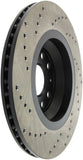 StopTech 09-13 VW CC 3.6L VR6 / 08-09 & 12 Golf R/Golf R32 Drilled Left Rear Rotor - 128.33113L