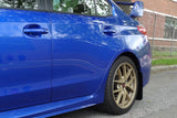 Rally Armor 15-21 Subaru WRX/STI White UR Mud Flap w/Red Logo - MF32-UR-WH/RD