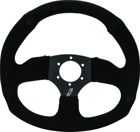 DragonFire Racing Steering Wheels - D-shaped- Suede- Iron Series- 0in offset - 522342