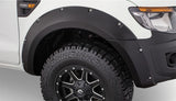 Bushwacker 11-15 Ford Ranger T6 Pocket Style Flares 2pc - Black - 20089-02