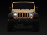 Raxiom 07-18 Jeep Wrangler Axial Series 7-Inch LED Headlights w DRL/ Black Housing - Clear Lens - J178741