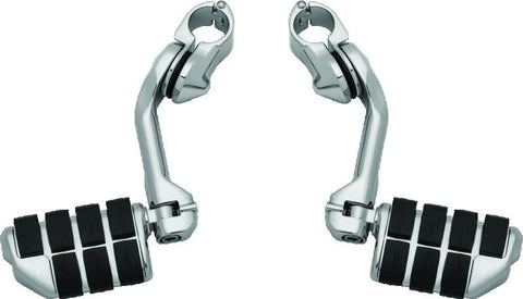 Kuryakyn Tour-Tech Cruise 6in Mount Arm With Dually ISO Pegs 1-1/4in Clamp Chrome - 4529
