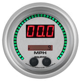 Autometer 85.7mm Silver Switchable 260 MPH / 260 KM/H Speedometer Ultra-Lite Elite Digital Gauge - 6789-UL