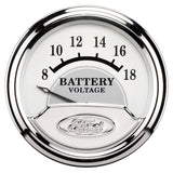 Autometer Ford Masterpiece 2 1/16in Electronic 18V Voltmeter Gauge - 880354