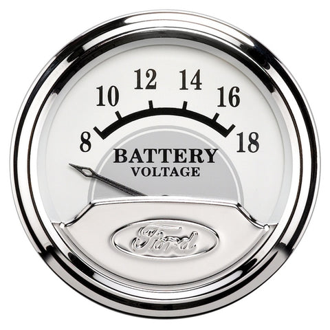 Autometer Ford Masterpiece 2 1/16in Electronic 18V Voltmeter Gauge - 880354