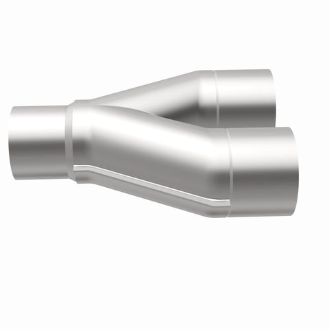 MagnaFlow Universal Trans Y-Pipe All SS 4inch (Dual) 3.5inch (Single) x 13inch (Overall) - 10800