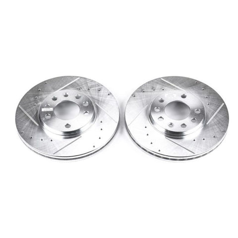 Power Stop 99-03 Saab 9-3 Front Evolution Drilled & Slotted Rotors - Pair - EBR613XPR