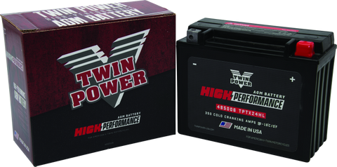 Twin Power YTX-24HL High Performance Battery Replaces H-D 66010-82A Made in USA - 485006