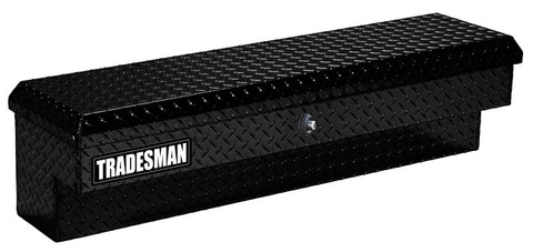 Tradesman Aluminum Side Bin Truck Tool Box w/Push Button (70in.) - Black - 79772PB