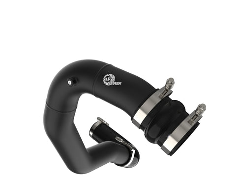 afe 08-10 Ford Trucks V8-6.4L (td) BladeRunner 3 IN Aluminum Hot Charge Pipe - Black - 46-20079-B