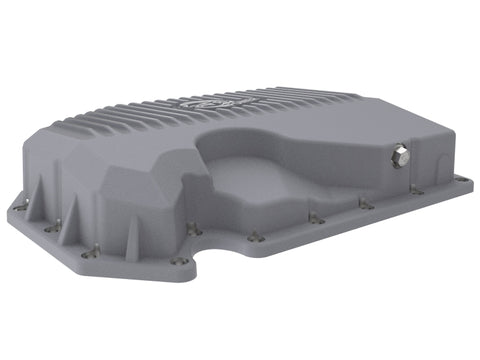 aFe 05-19 VW 1.8L/2.0L w/o Oil Sensor Engine Oil Pan Raw POWER Street Series w/ Machined Fins - 46-71240A