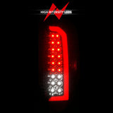 ANZO 15-21 GMC Canyon Full LED Taillights w/ Red Lightbar Black Housing/Clear Lens - 311434