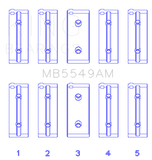 King Engine Bearings Buick 93-99 Fiat 176 B6 1372cc Main Bearing Set - MB5549AM