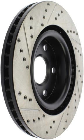 StopTech 08-09 Pontiac G8 Slotted & Drilled Front Left Rotor - 127.62114L