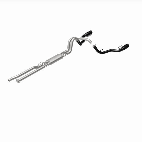 MagnaFlow SYS Cat-Back 2017 Ford F-150 Raptor 3.5L Dual Black Coated 3in Tips - 19350