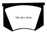 EBC 64-66 Ac Cobra 7.0 Redstuff Rear Brake Pads - DP3100C