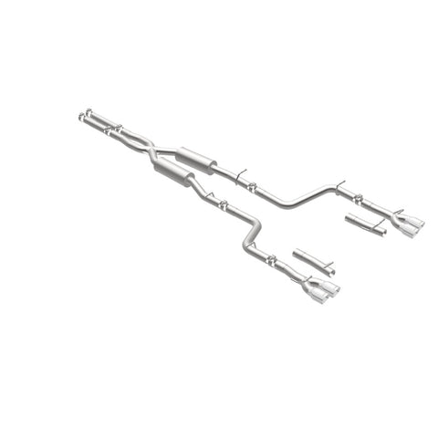 MagnaFlow Cat-Back, SS, 2.5in, Quad Split Rear 3.5in Tip 2015 Dodge Challenger 3.6L V6 - 19217
