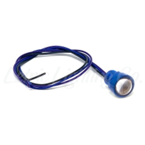 Letric Lighting Royal Flush G2 LEDs Sealed Blue Anodized Body - Red/Red - LLC-RFNS-RR