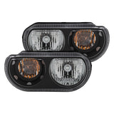 ANZO 2008-2014 Dodge Challenger Crystal Headlights Black - 121526