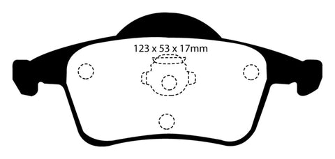 EBC 01-05 Volvo S60 2.3 Turbo T5 Redstuff Rear Brake Pads - DP31231C