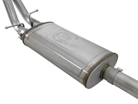 aFe Vulcan Series 3-2.5in 304SS Exhaust Cat-Back w/Blk Tips 2019 GM Silverado/Sierra 1500 L4-2.7L(t) - 49-34110-B