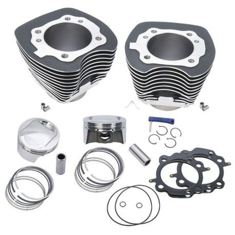 S&S Cycle 99-06 BT 98in Bolt-In Big Bore Kit - Wrinkle Black - 910-0481