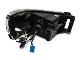 Raxiom 02-05 Dodge RAM 1500/2500/3500 Axial LED Projector Headlights- Blk Housing (Clear Lens) - R131477