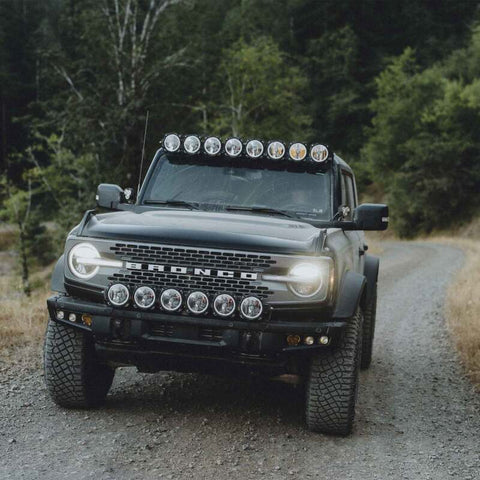 KC HiLiTES 2021+ Ford Bronco FLEX ERA 3 Dual Mode SAE Fog Light Pocket Kit - 97168