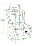 PRP Podium Elite Suspension Seat- Red/Black - A9101-72