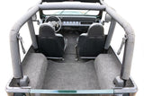 BedRug 76-80 Jeep CJ-7 Rear Kit w/Gussets 4pc Floor Kit (Incl Tailgate & Cargo Liner) - BRCJ76R