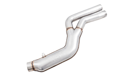 AWE Tuning 2020 Toyota Supra A90 Resonated Touring Edition Exhaust - 5in Chrome Silver Tips - 3015-32118