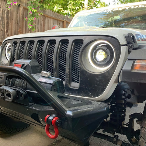 Oracle Oculus Bi-LED Projector Headlights for Jeep JL/Gladiator JT - Matte Blk - 5500K - 5839-504