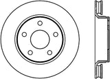 StopTech Sport Slot 07-17 Jeep Wrangler Slotted Left Front CRYO Rotor - 126.67068CSL