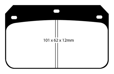 EBC Brakes Yellowstuff Performance Brake Pads - DP4001R