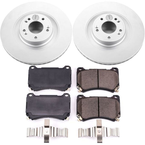 Power Stop 2011 Hyundai Equus Front Z17 Evolution Geomet Coated Brake Kit - CRK5928