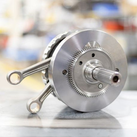 S&S Cycle 2017 M8 Models 4-5/8in Stroke Flywheel w/ Full Width Rods & Balancer Gear - 320-0605