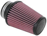 K&N Universal Clamp-On Air Filter 3in Flange ID x 5in Base OD x 3.5in Top OD x 6in Height - RU-1039