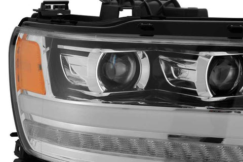 AlphaRex 19-20 Dodge Ram 1500 LUXX LED Proj Headlights Plank Chrome w/Activ Light/Seq Signal/DRL - 880544