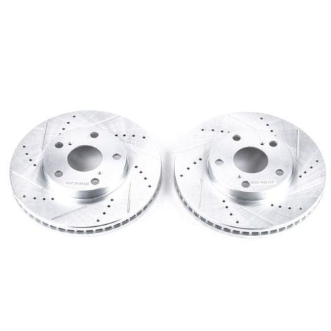 Power Stop 92-01 Lexus ES300 Front Evolution Drilled & Slotted Rotors - Pair - JBR712XPR