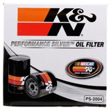 K&N Oil Filter for Fiat/Porsche/Triump/Alfa Romeo/MG/Dodge/Mercury/Toyota 3.656in OD x 4in H - PS-2004