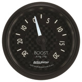 Autometer GT Series 52mm Mechanicl 30 In Hg/20 psi Vacuum/Boost Gauge - 8001
