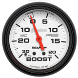 AutoMeter Gauge Vac/Boost 2-5/8in. 30Inhg-20PSI Mechanical Phantom - 5801