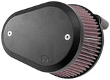 K&N 10-16 Harley Davidson Dyna Wide Glide Street Metal Custom Air Filter - RK-3932XB
